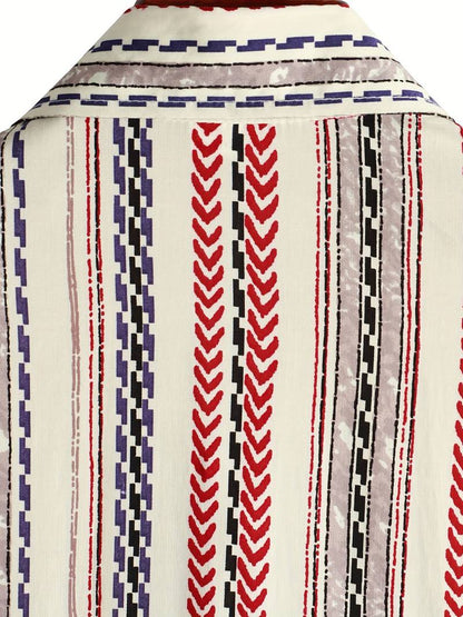 Zomer Hemd Streep Patroon Klassiek Design