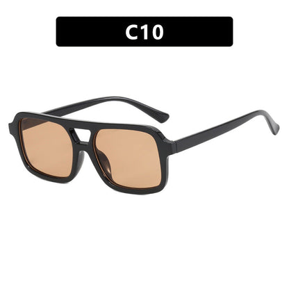 Dames Zonnebril Aviator Stijl Kleurige Lensen