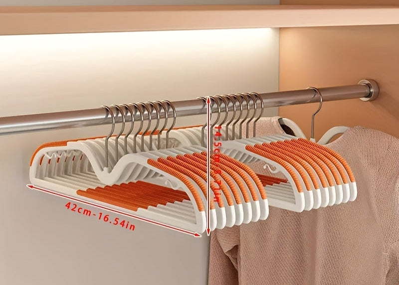 Ruimtebesparende Kledinghangers Antislip Draaibare Haak Compacte Garderobe Organisatie Korte Hals Hangertjes Set Slimdoorns voor Shirts Jurken Blouses Overhemden