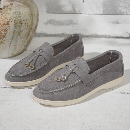 Dames Instappers Luxe Leer Comfortabele Schoenen