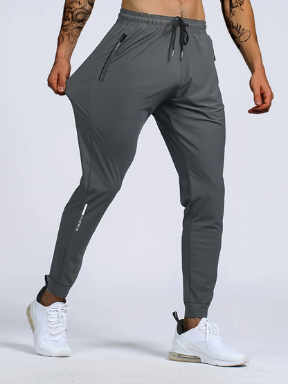 Heren Sportbroek Elastisch met Ritsen en Stretch