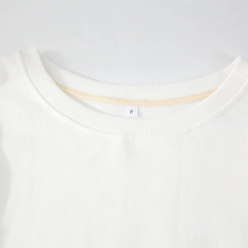 Dames Sweater Warme Losse Trui met Rauwe Boorden