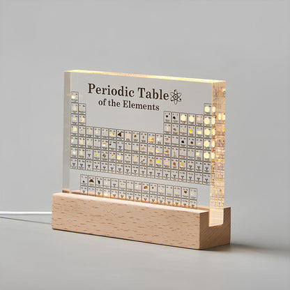 3D Periodieke Tabel met 83 Echte Elementen – Verlichte Display in Acryl voor Wetenschap & Educatie