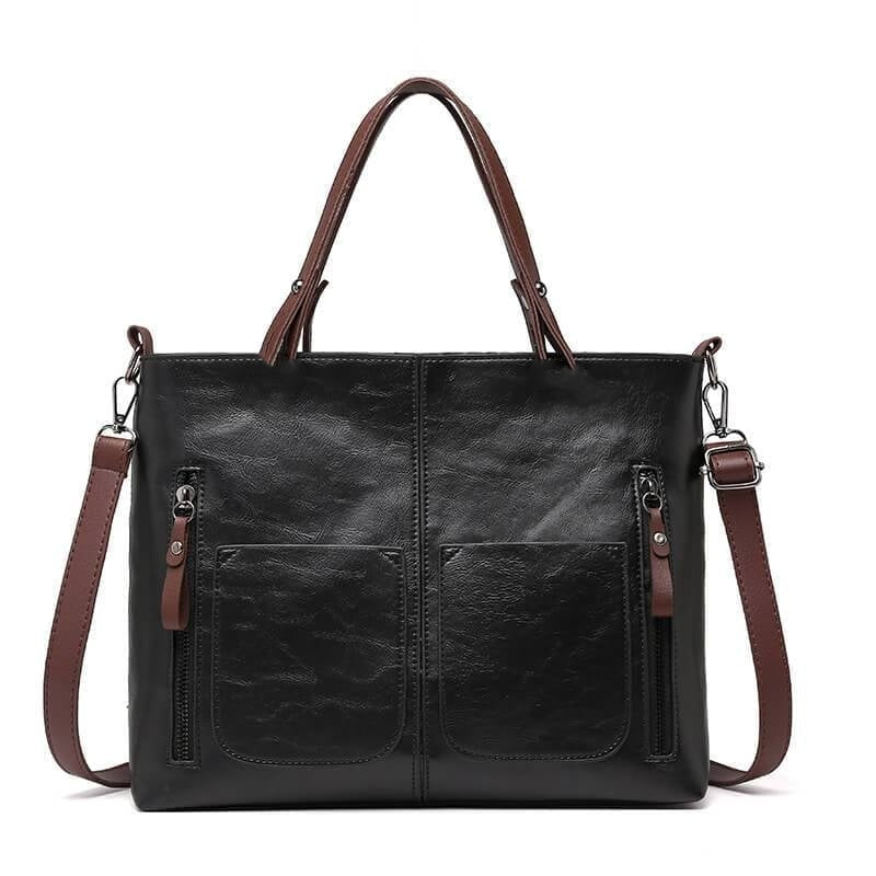 Dameshandtas PU Leer Zwarte Elegante Stijl