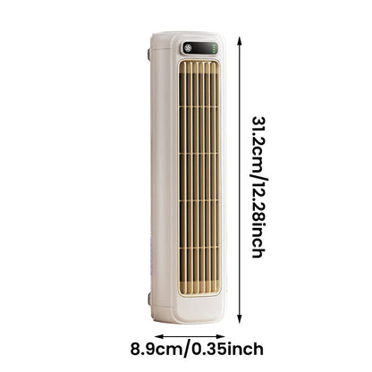 Draadloze Wandmontage Luchtkoeler met 12 Uur Accu – Oplaadbare Ventilator zonder Wieken voor Energiezuinige Koeling
