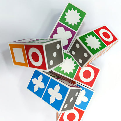 Houten Kleurenpuzzel voor Kinderen – Educatief Hersenspel met 20 Blokken en 60 Kaarten – Ontwikkel Hand-Oog Coördinatie, Logisch Denken en Patroonherkenning