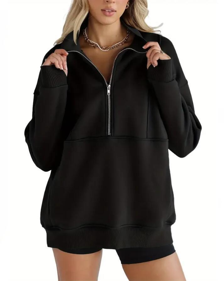 Dames Trui Oversized Warm met Kangoeroezak Comfortabel