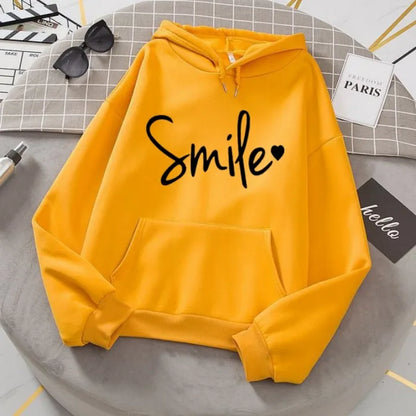 Zachte Fleece Sweatshirt met Capuchon Smile Love - StudioMarella