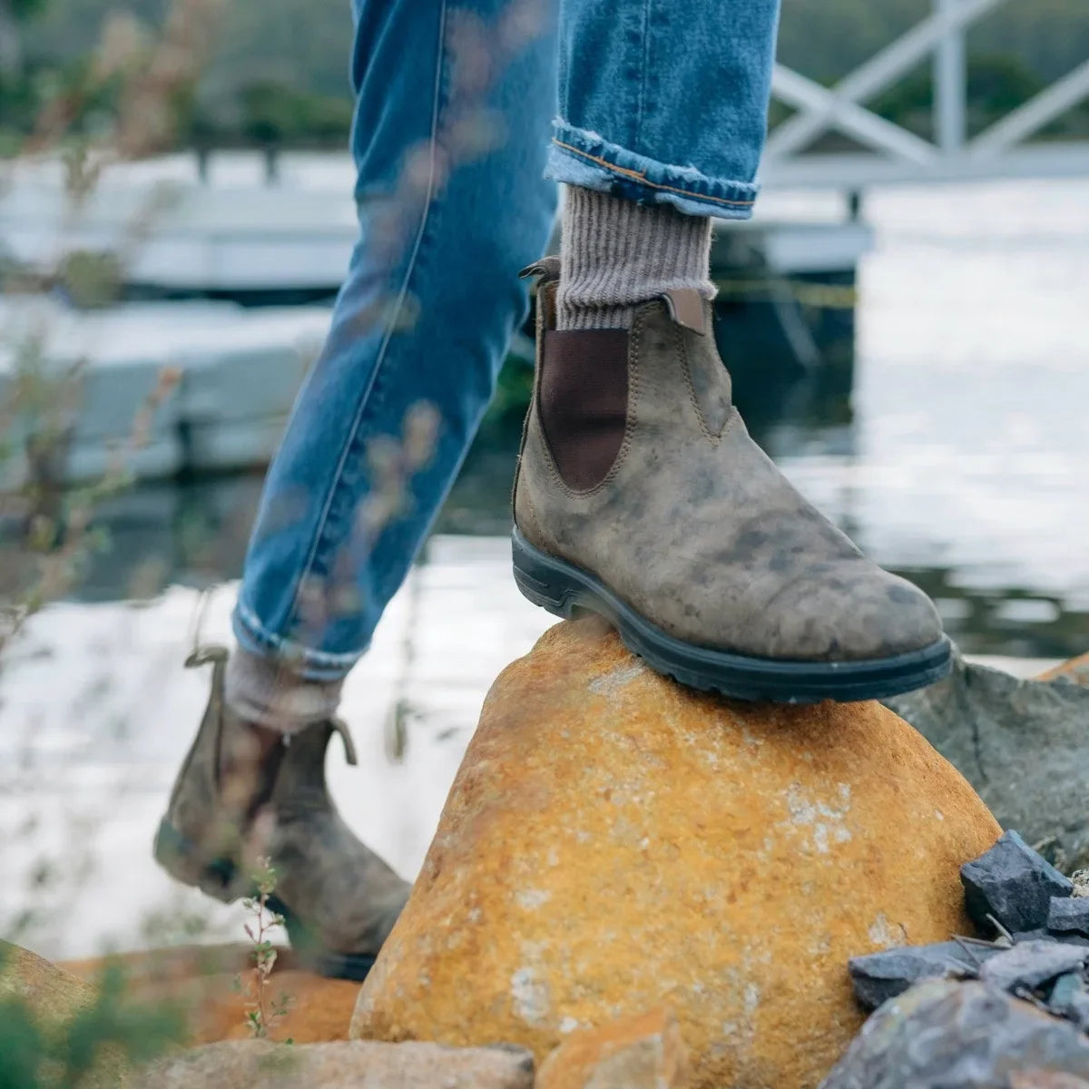 Waterdichte Heren Chelsea Laarzen Slip-On Design