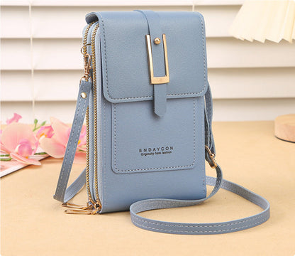 Dames Telefoontas Crossbody met Touchscreen Scherm en Bloemenvormig Ontwerp