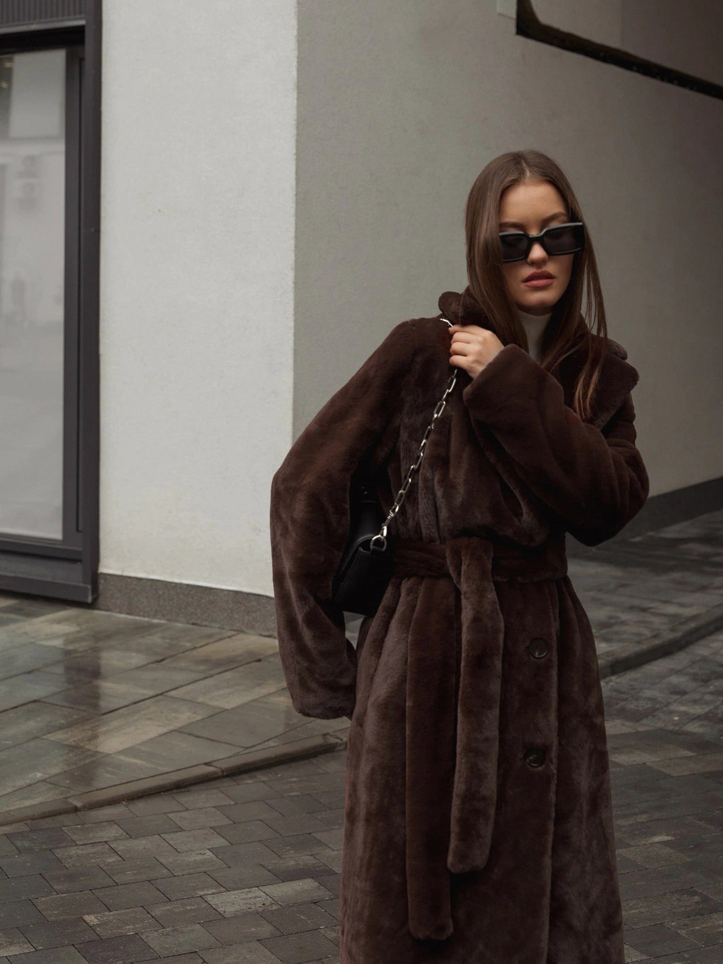 Dame Lange Jas Warm en Stijlvol