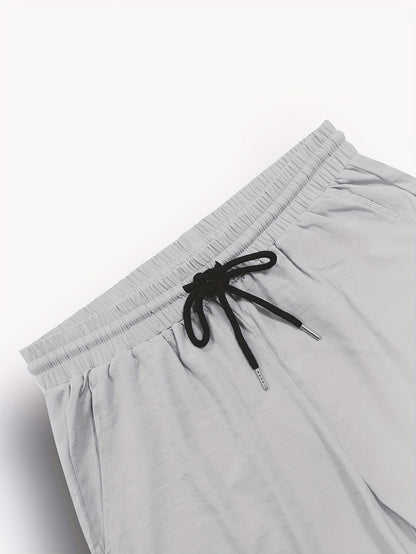 Korte Mouw Top en Broek Set Effen Kleur Zomer