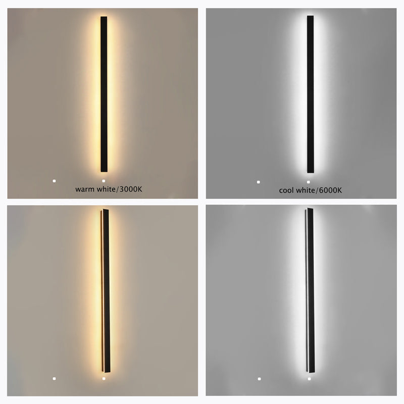 Buitenlamp Wandlamp LED Zwart Aluminium IP65 30-200cm Modern