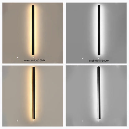 Buitenlamp Wandlamp LED Zwart Aluminium IP65 30-200cm Modern