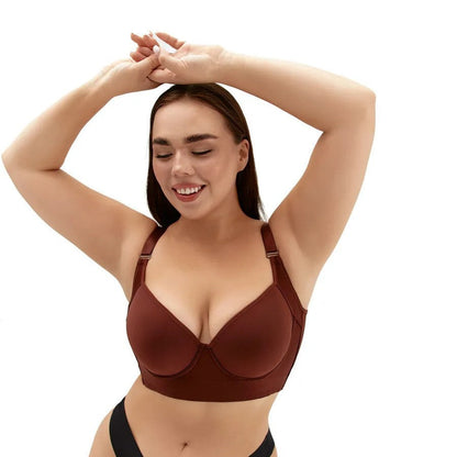 Dames Beugelbeha Diepe V-Hals Glanzend Sexy