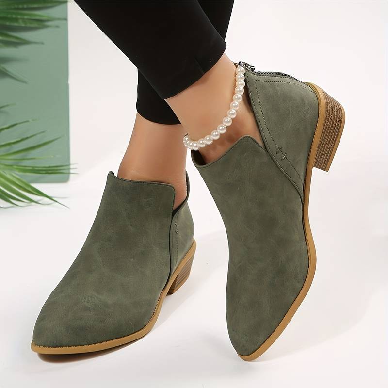 Dames Enkellaarsjes Hak Elegant Stijl - StudioMarella
