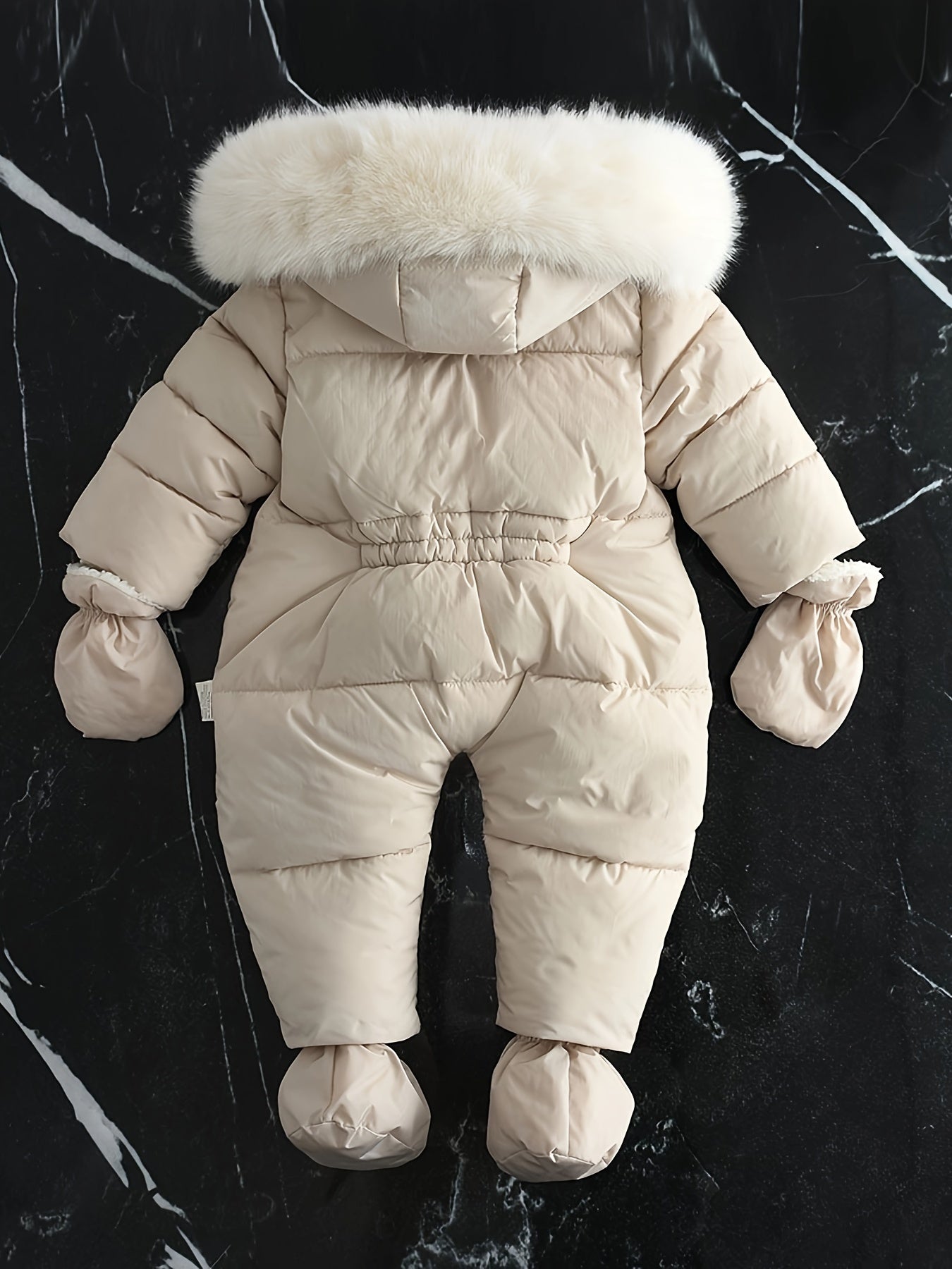 Baby Winterpakje met Capuchon en Kunstbont voor 0-12 Maanden