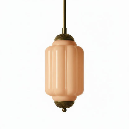 Vintage Melkglazen Hanglamp met Gegolfde Rand – Scandinavische Sfeerverlichting voor Keuken en Slaapkamer