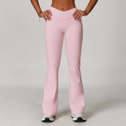 Dames Yoga Broek Hoge Taille Flare Sportbroek Zacht Elastisch