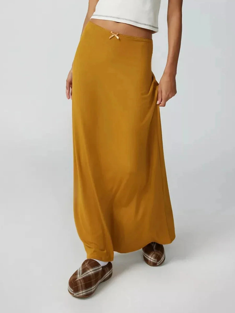 Vrouwelijke Maxi Rok Lange Vintage Jurk Stijl