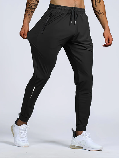 Heren Sportbroek Elastisch met Ritsen en Stretch - StudioMarella