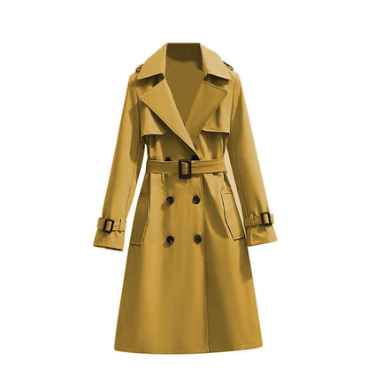 Dames Trenchcoat Waterdicht Mid Lengte Stijlvol