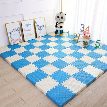 Gekleurde Puzzelmatten voor Kinderen 30x30cm - Set van 10 EVA Schuimtegels