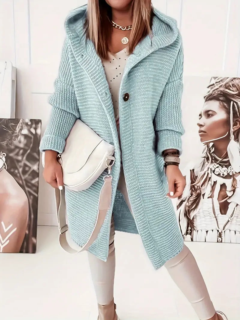 Donkergrijze Vest met Capuchon voor Dames - StudioMarella