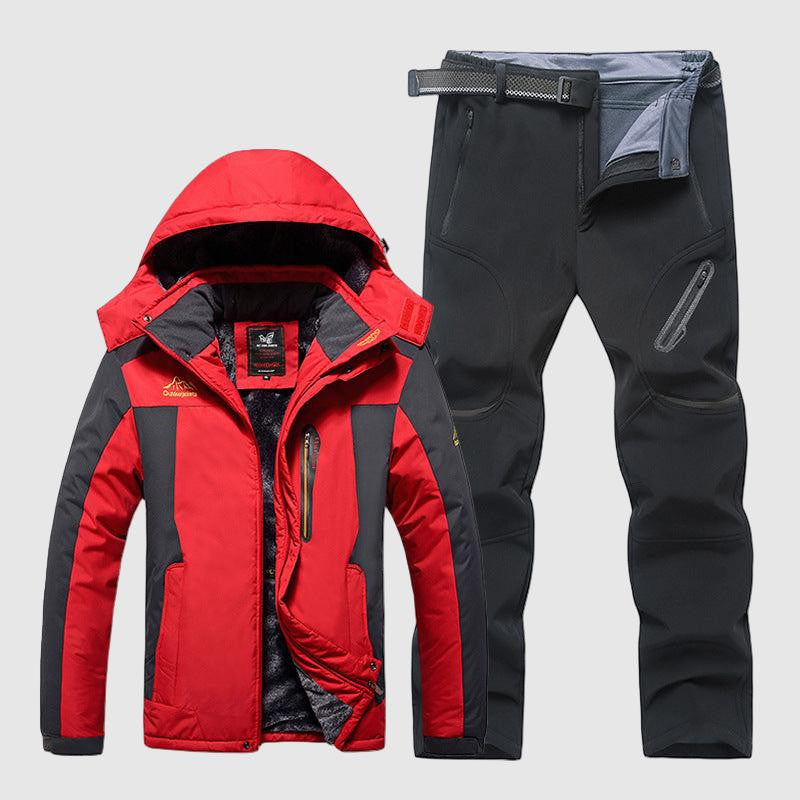Heren Waterdichte Ski Jas en Broek Set Warm en Gevoerd - StudioMarella