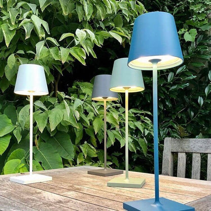 Oplaadbare Tafellamp met Touch-Dimmer IP54 Waterdicht Draadloos LED-Licht Buiten & Binnen 3 Lichtstanden voor Terras Restaurant Balkon