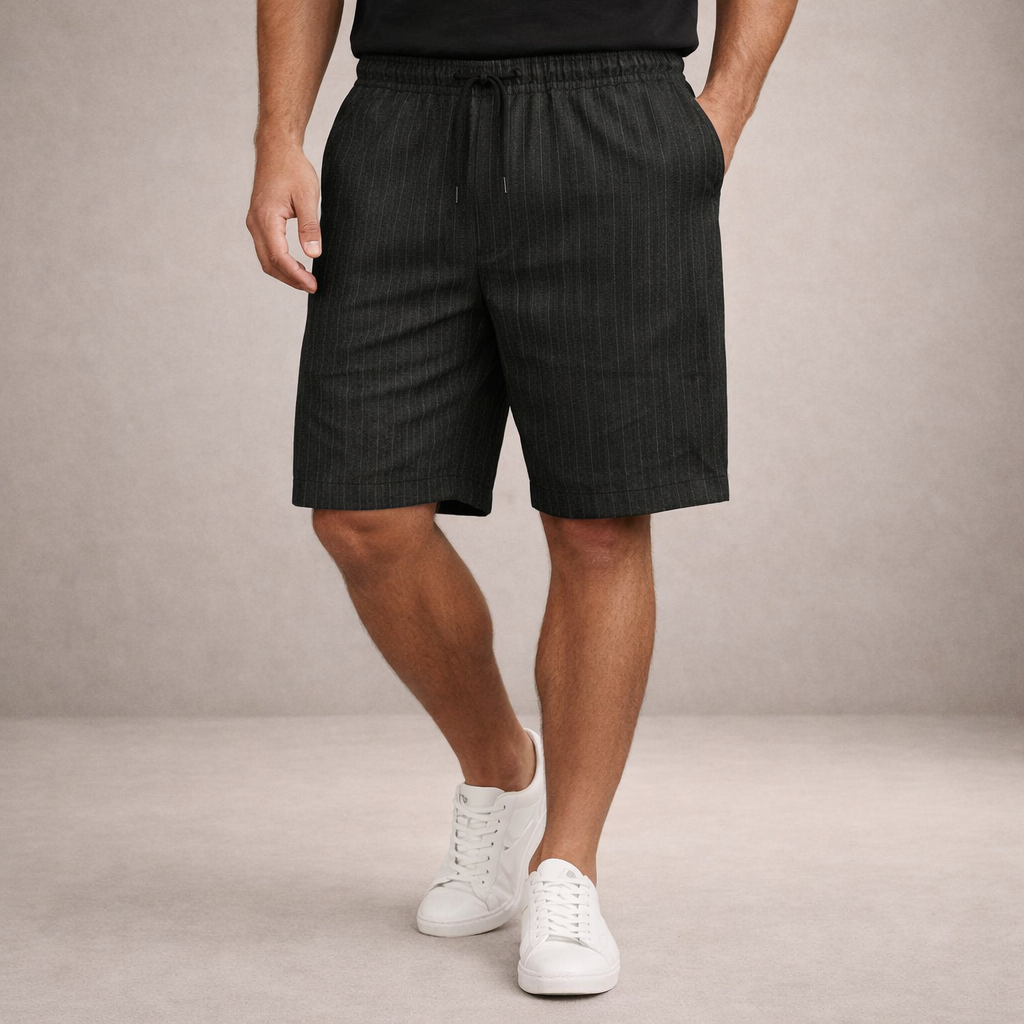 Korte Herenbroek Linnen Ademend Zomerbroek Casual Fit