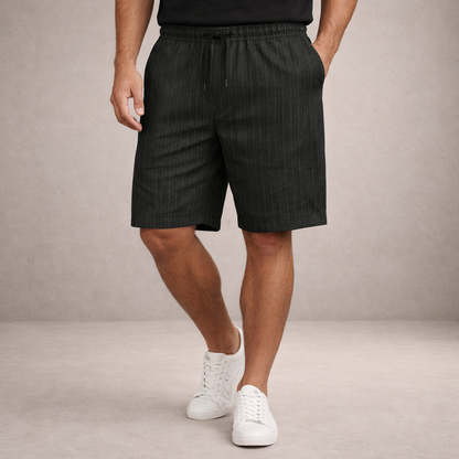 Korte Herenbroek Linnen Ademend Zomerbroek Casual Fit