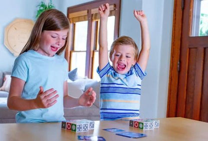 Houten Kleurenpuzzel voor Kinderen – Educatief Hersenspel met 20 Blokken en 60 Kaarten – Ontwikkel Hand-Oog Coördinatie, Logisch Denken en Patroonherkenning