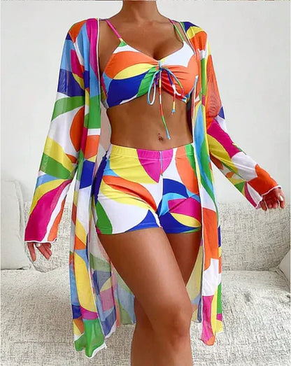 Vrouw Badpak DriedeligSexy Zwemkleding