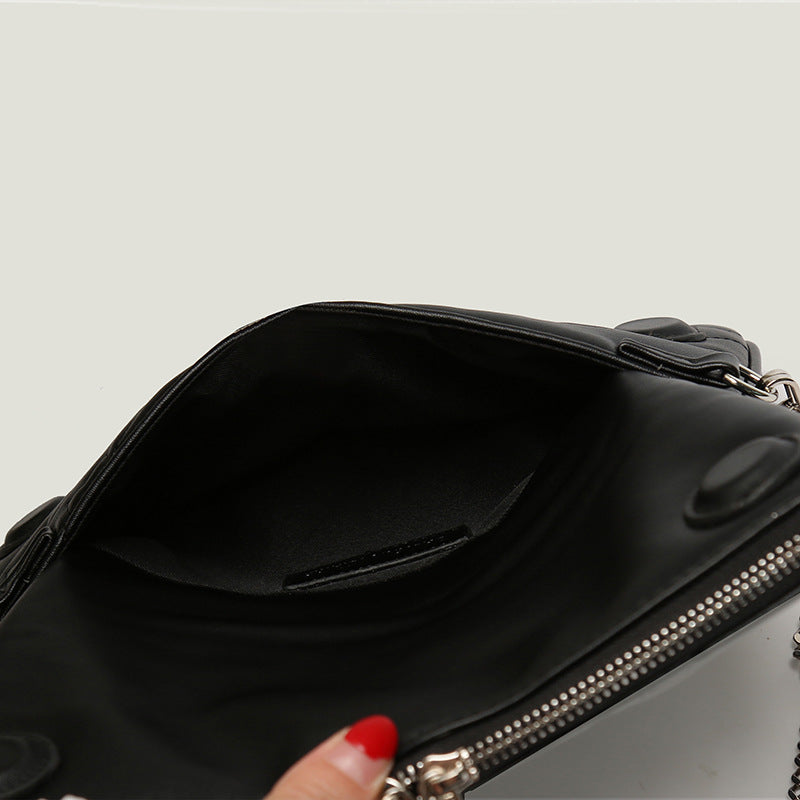 Dames Clutch met Ketting en Praktische Binnenkant → Dames Clutch met Ketting en Opbergvakjes