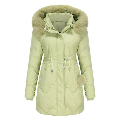 Dames Winterjas Warm en Gewatteerd met Afneembare Capuchon