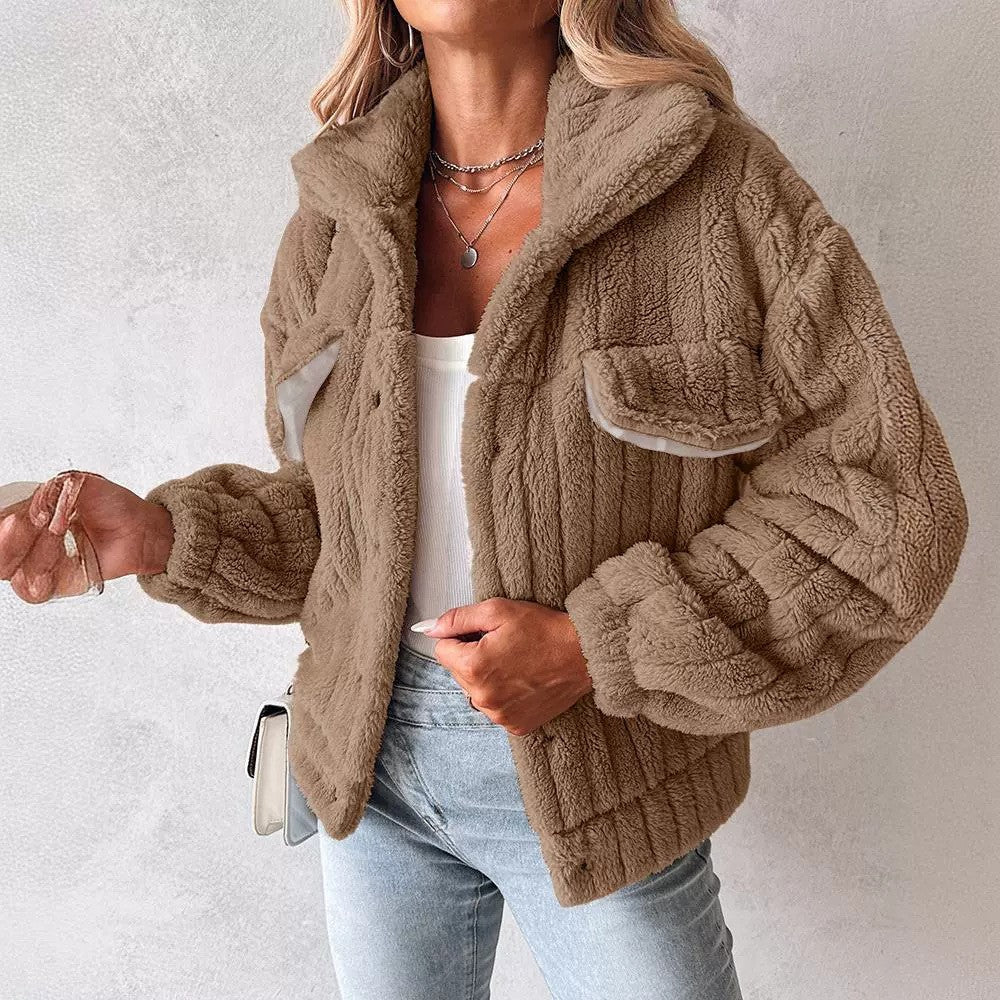 Dames Teddyjas Warm Zacht Bontlook