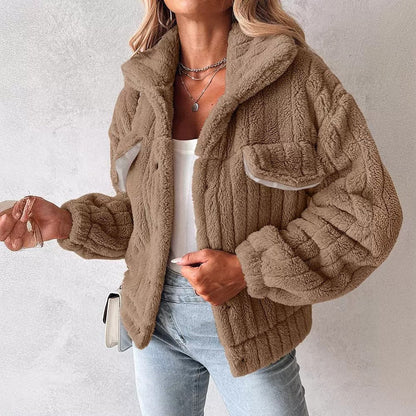Dames Teddyjas Warm Zacht Bontlook