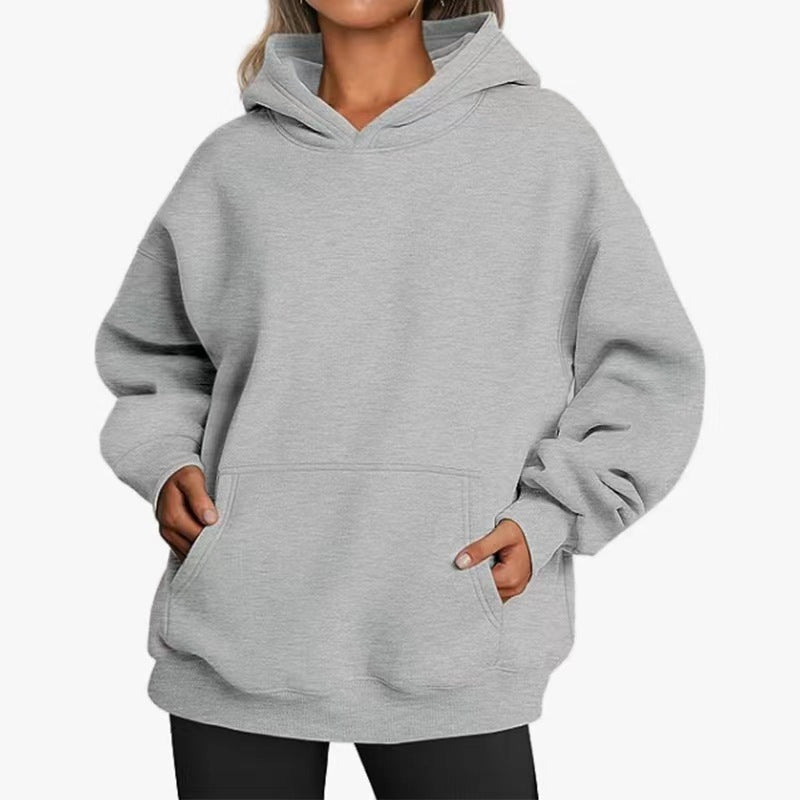 Dames Hoodie Zacht en Casual met Kangaroo Zakken Oversized