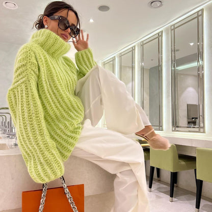 Dames Trui Oversized Zacht Gebreid Coltrui