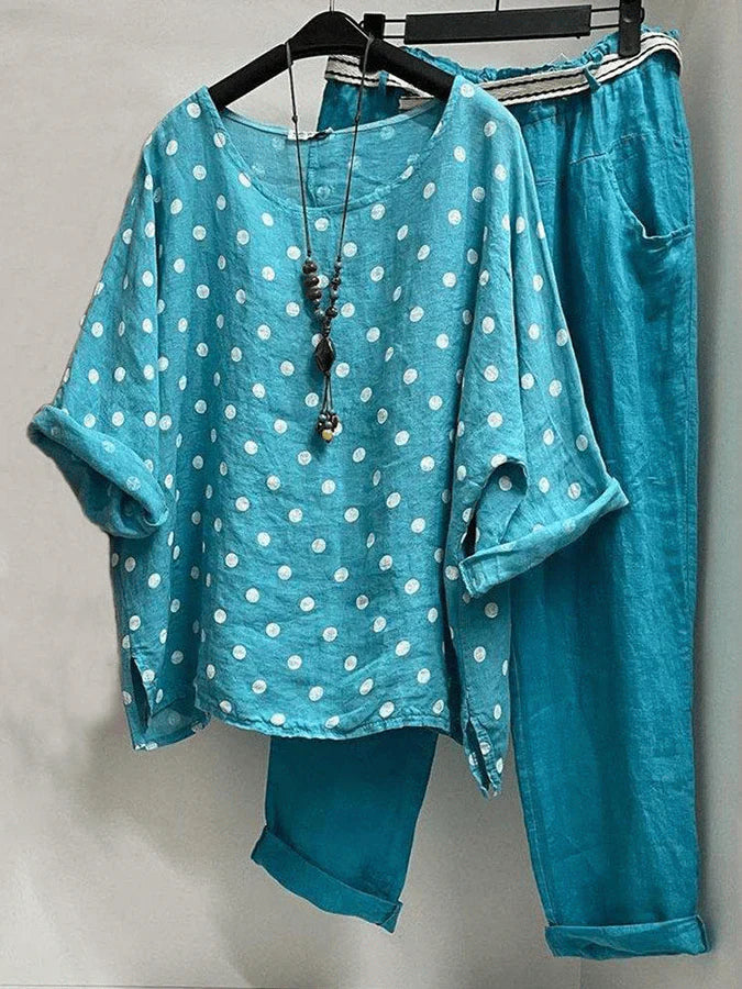 Dames Thessa Set Stippen Print Mode Collectie - StudioMarella