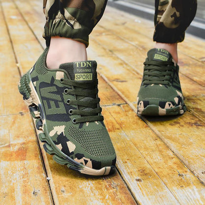 Dames Sneaker Orthopedisch Comfortabel Groen Army Stijl