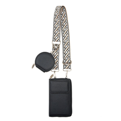 Dames Crossbody Tas met Telefoonvak en Stijlvolle Sluiting