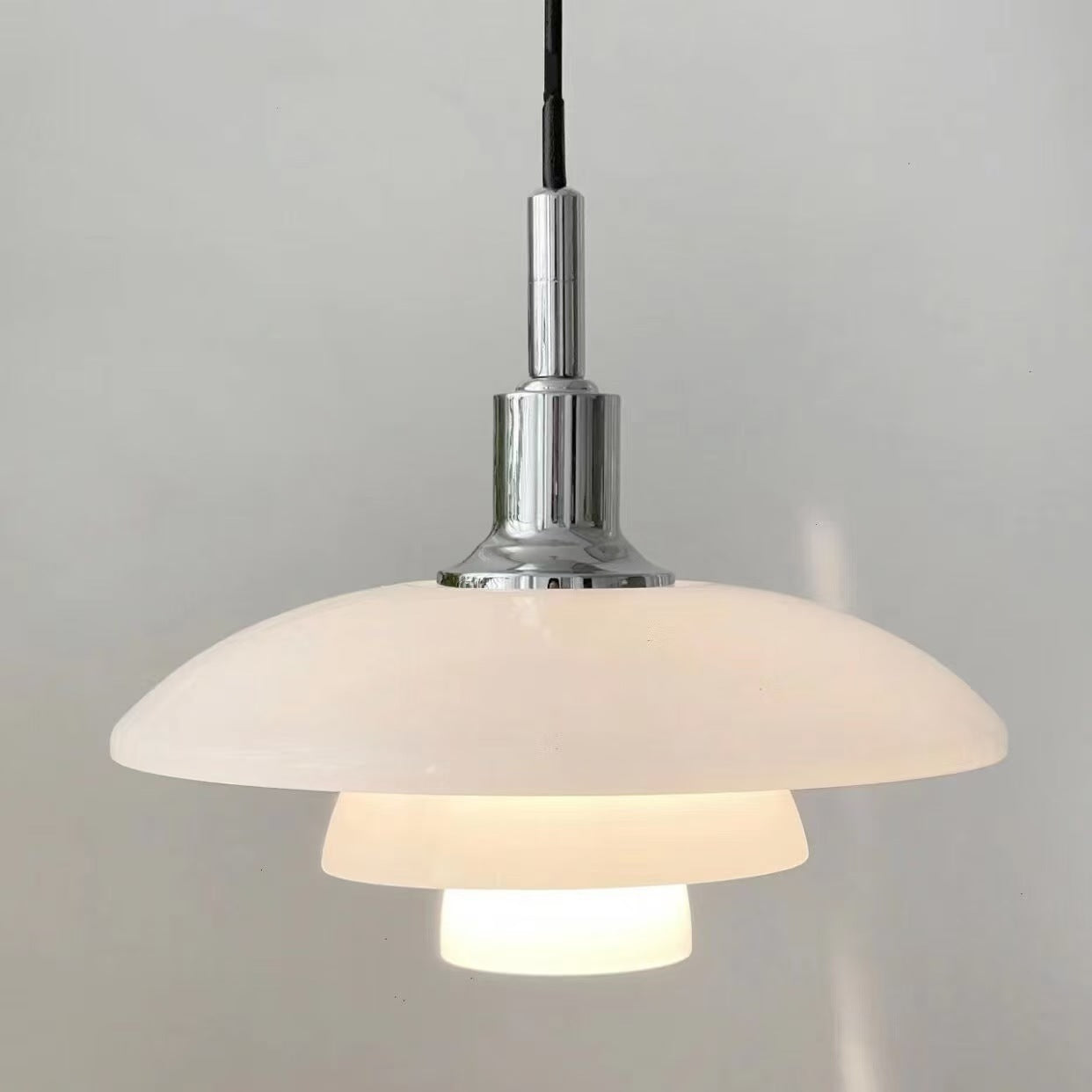Hanglamp Glas Rond Scandinavisch Wit LED Woonkamer Eetkamer Slaapkamer Modern