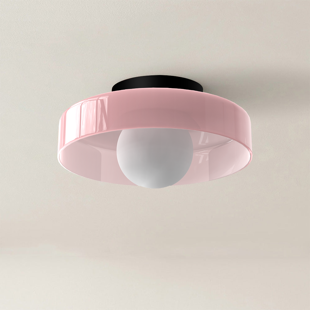 Mulon Plafondlamp en Wandlamp Glas G9 Amber Woonkamer Slaapkamer Design Verlichting Modern Rond