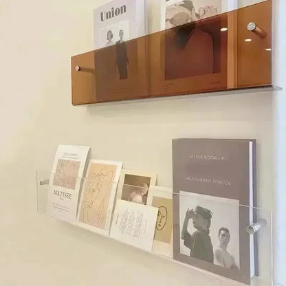 Wandplank PVC Zwevend Tijdschriftenrek 40cm 50cm 80cm Boeken Woonkamer Modern