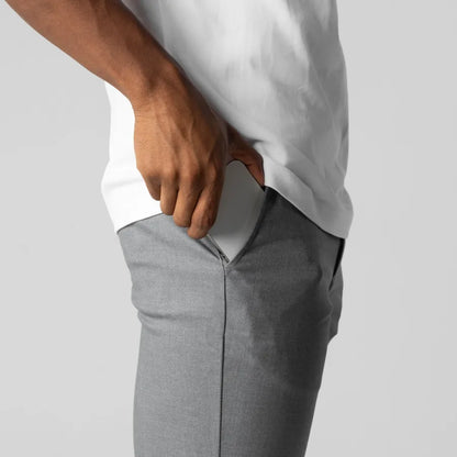 Rekbaar Chino Broek Heren Slim Fit Comfortabel