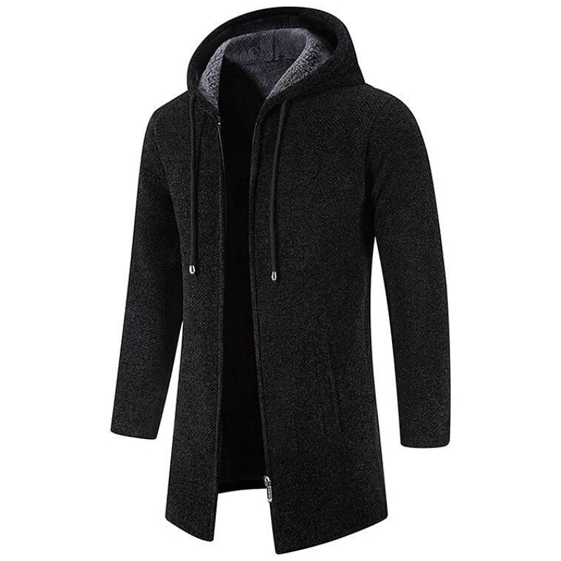 Herenvest Fleece Halflang met Capuchon Warm en Waterdicht