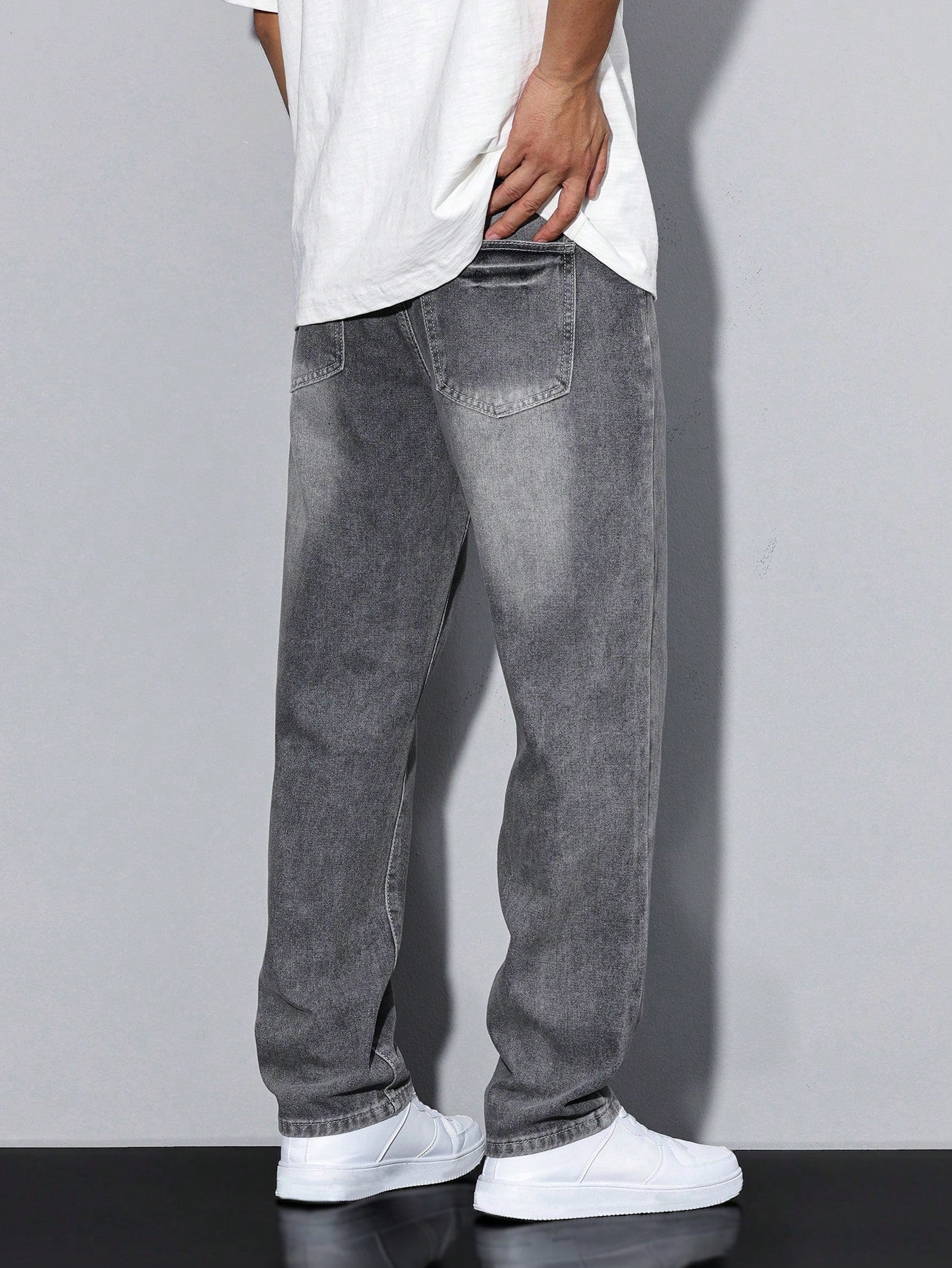 Heren Spijkerbroek Regular Fit Rechte Pasvorm Jeans