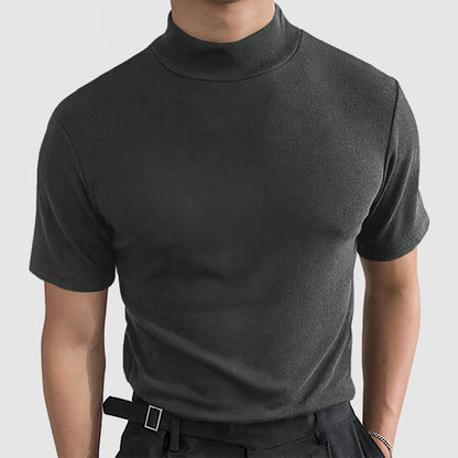 Daan | Luxueus Stretch Katoenen T-shirt voor Heren